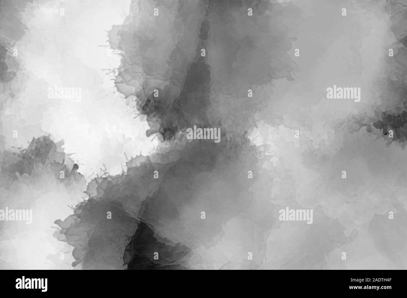 Abstract modern black and white watercolor painting . Paint splashes .  Textured monochrome background Stock Photo - Alamy