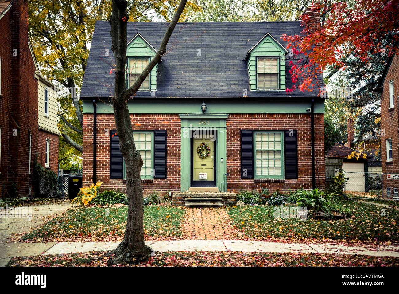 East English Village neighborhood, Detroit, Michigan, USA Stock Photo