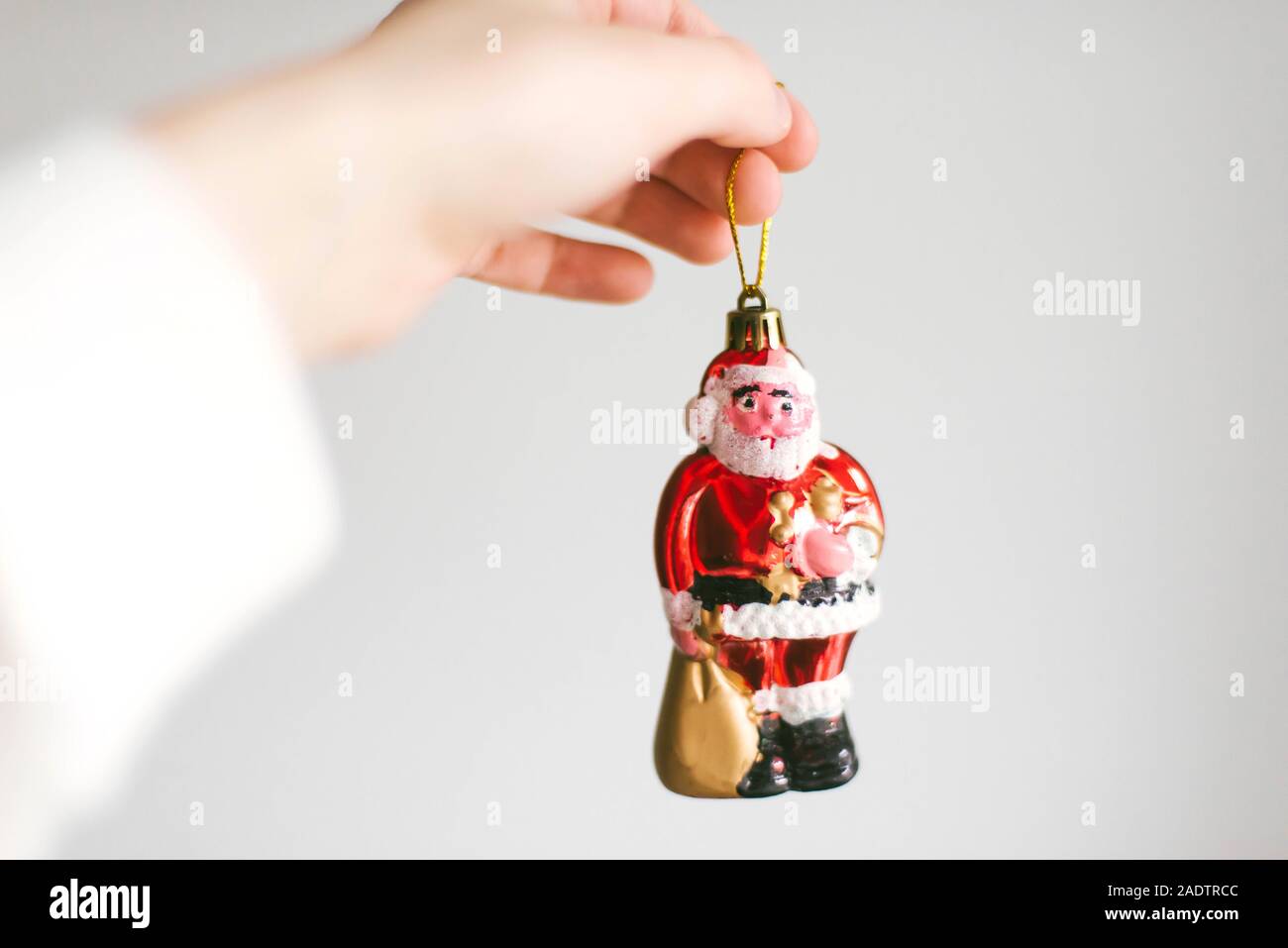 Santa Claus on white background Stock Photo - Alamy