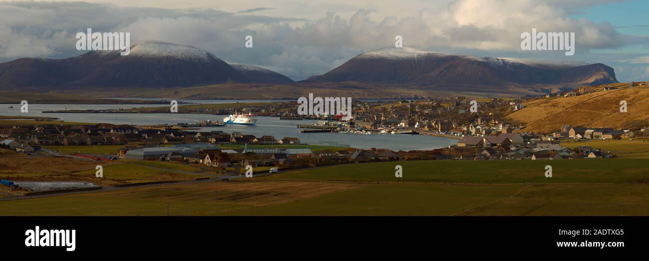 Stromness and Northlink Ferry, Orkney Isles Stock Photo