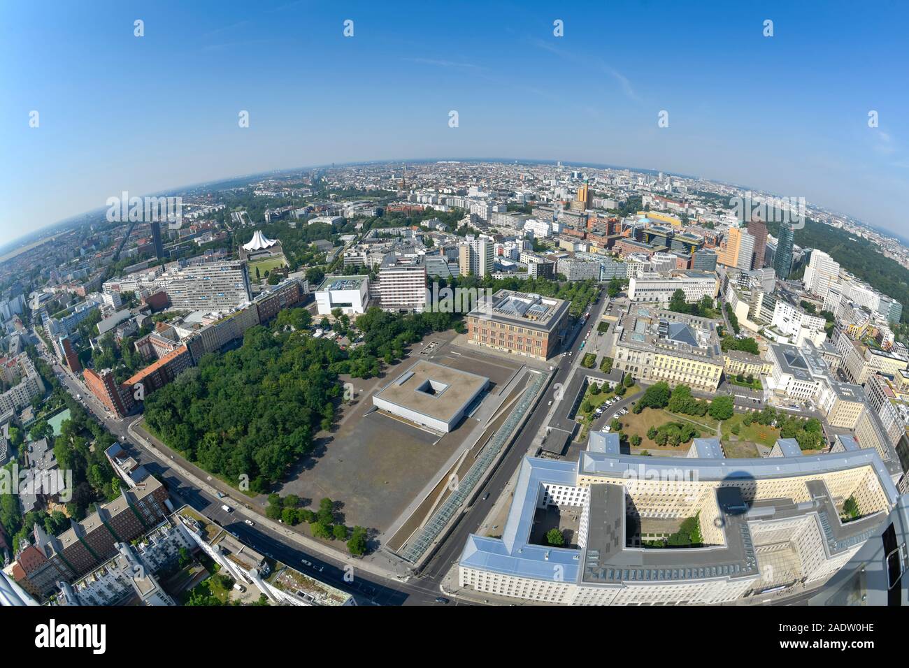 Panorama Stadtansicht Kreuzberg mit Topographie des Terrors, Niederkirchnerstraße, Kreuzberg Panorama Stadtansicht Kreuzberg mit Topographie des Terrors, Niederkirchnerstraße, Kreuzberg