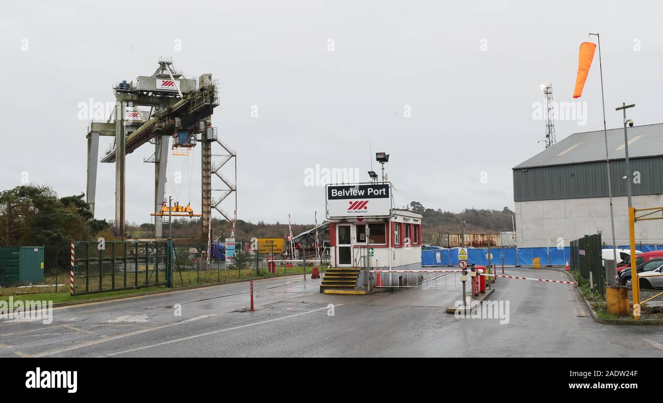 A general view of Bellview Port in Co Waterford where eight men were found  hiding aboard a ferry travelling from France to Ireland on Wednesday,  officials have confirmed Stock Photo - Alamy