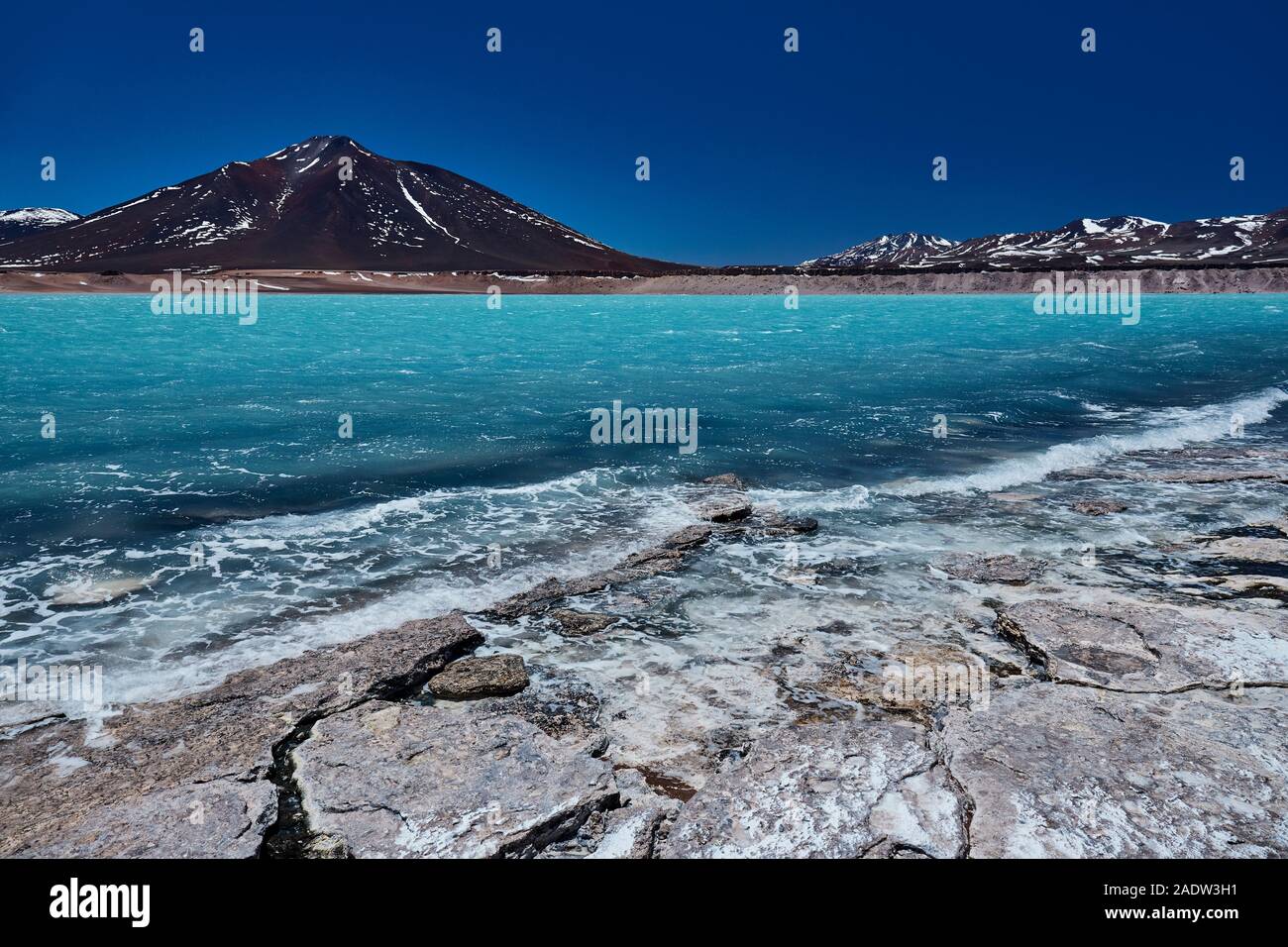 Laguna verde in Bolivia Stock Photo Alamy