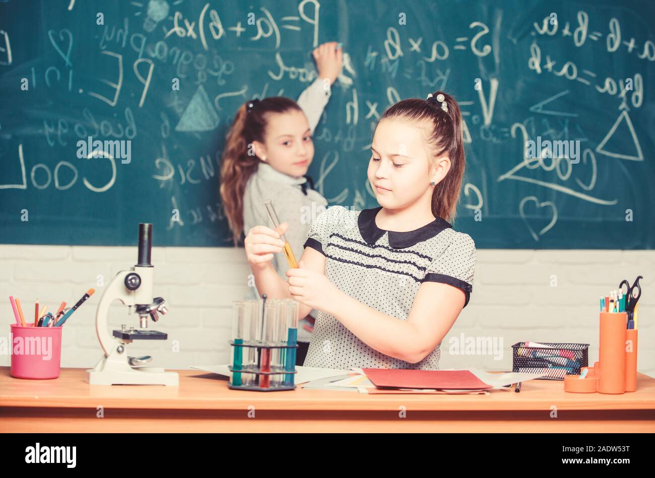 Scientific experiment. science experiments in chemistry laboratory ...