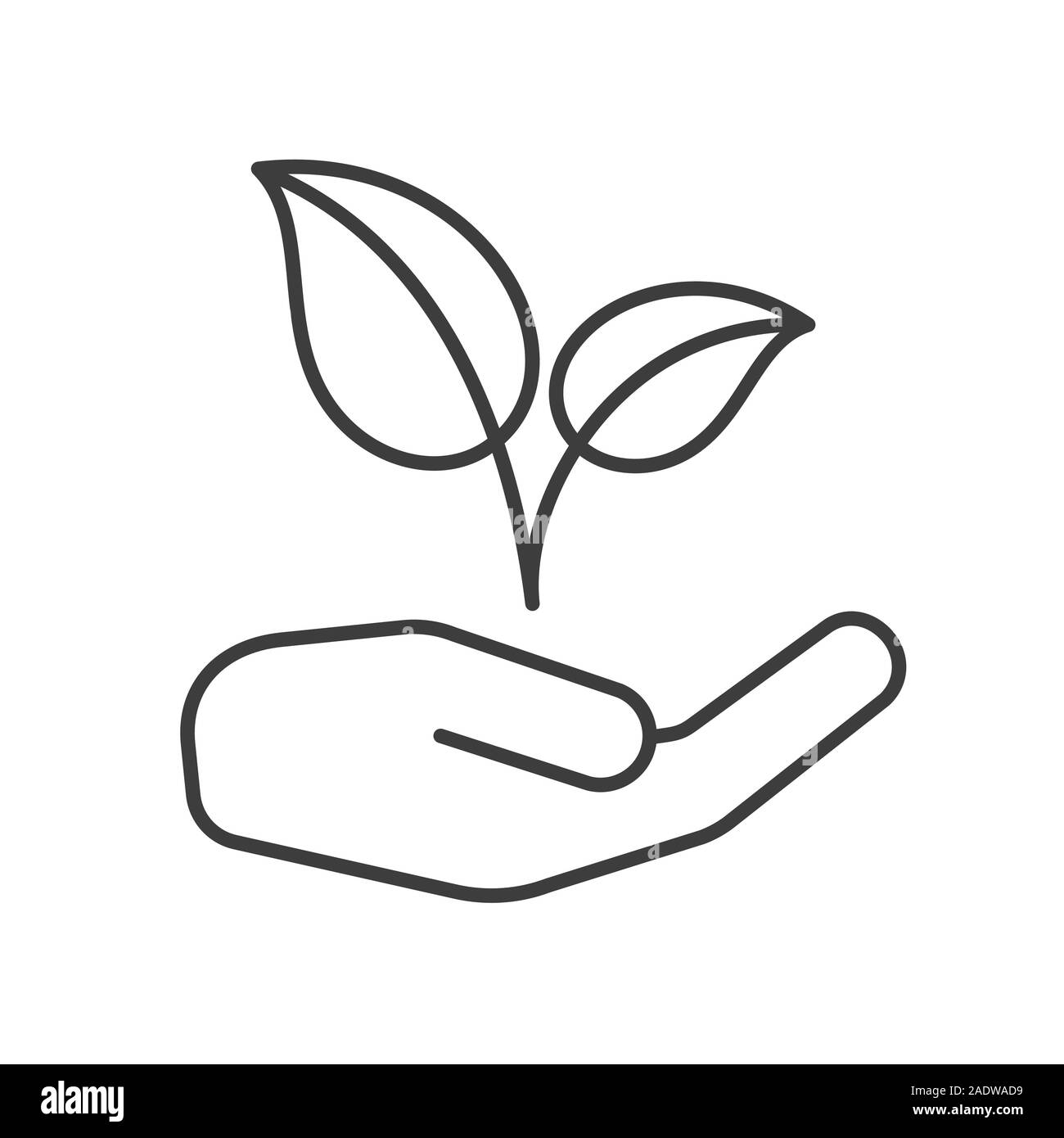 https://c8.alamy.com/comp/2ADWAD9/eco-care-linear-icon-ecology-protection-thin-line-illustration-human-hand-with-plant-contour-symbol-vector-isolated-outline-drawing-2ADWAD9.jpg
