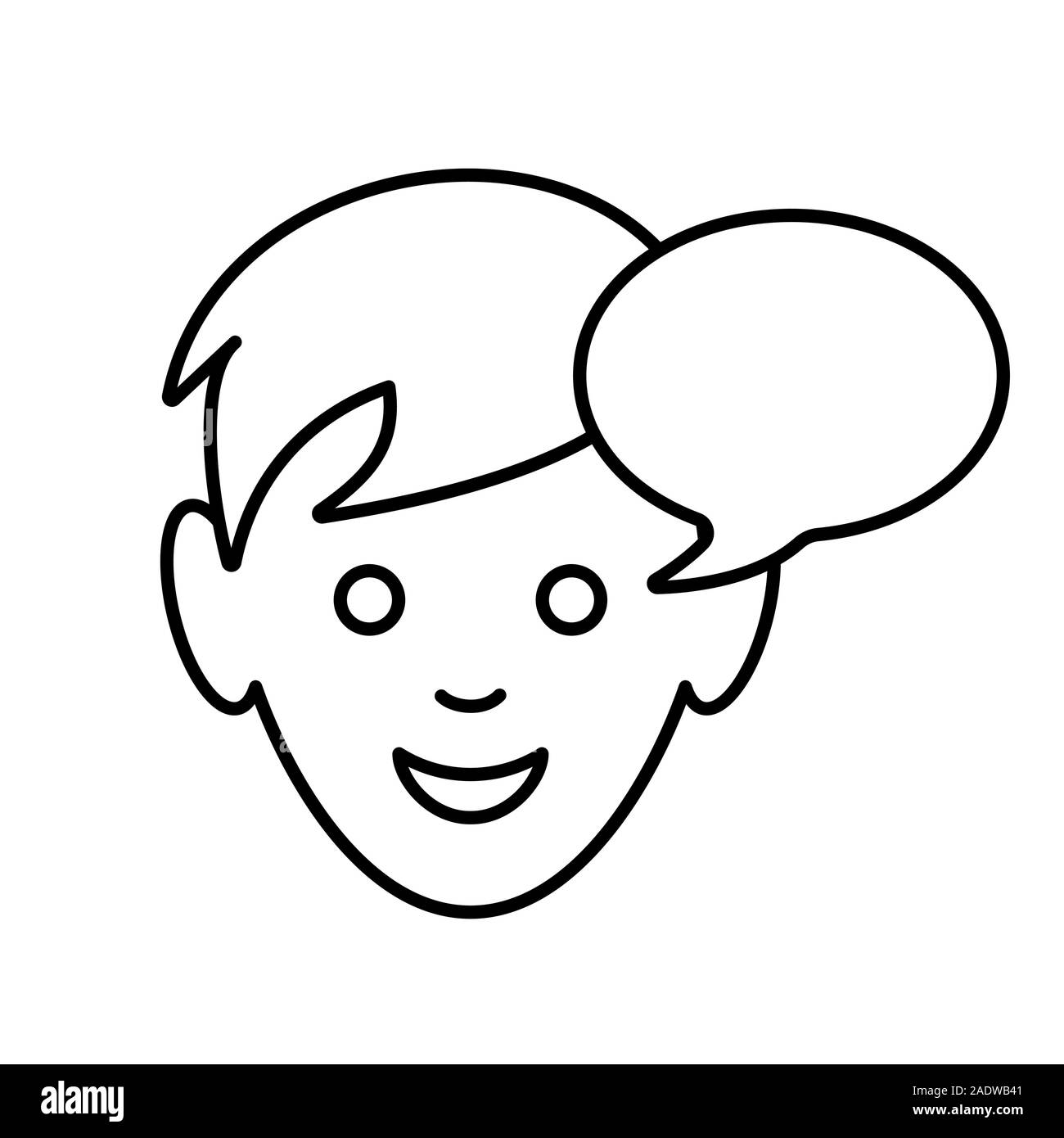 Boy With Chat Bubble Linear Icon Thin Line Illustration Contour Symbol Vector Isolated Outline Drawing Stock Vector Image Art Alamy Boy With Chat Bubble Linear Icon Thin Line Illustration Contour Symbol Vector Isolated Outline Drawing Stock Vector Image Art Alamy