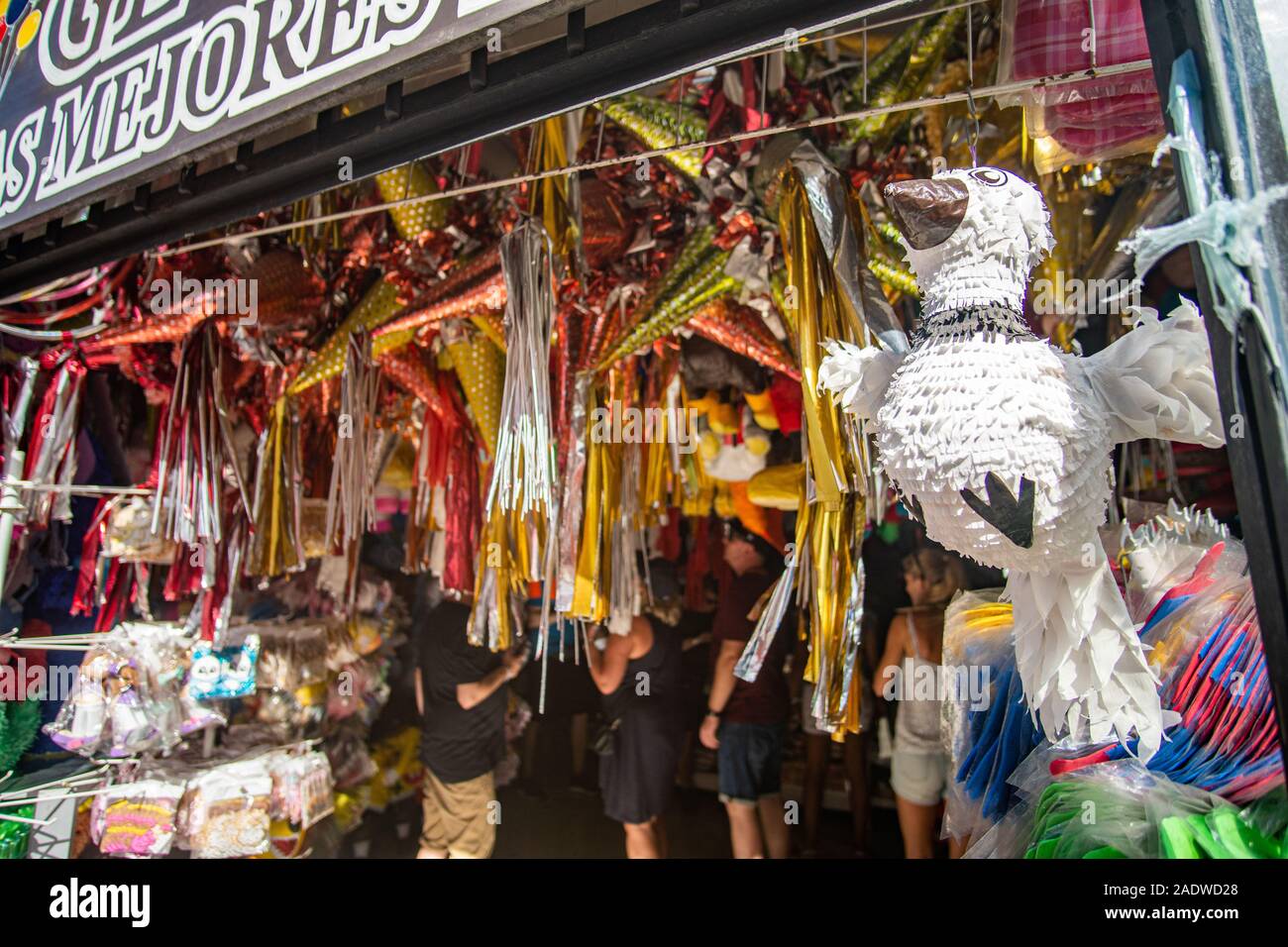 Pinata Store selling Pinatas in colonial City Valladolid in Mexico Stock  Photo - Alamy