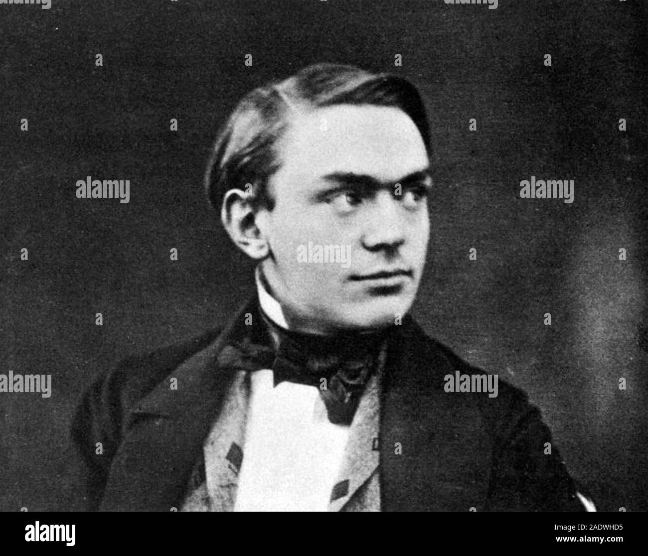 ALFRED NOBEL (1833-1896) Swedish chemist and businessman about 1855 Stock Photo
