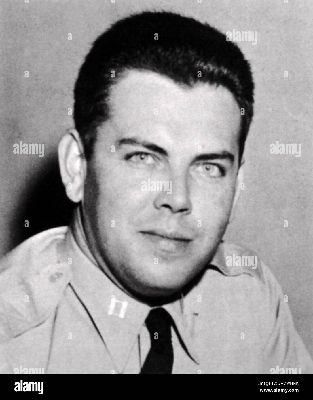 EDWARD J RUPPELT (1923-1960) USAF officer in the Project Blue Book US study of UFOs. Stock Photo