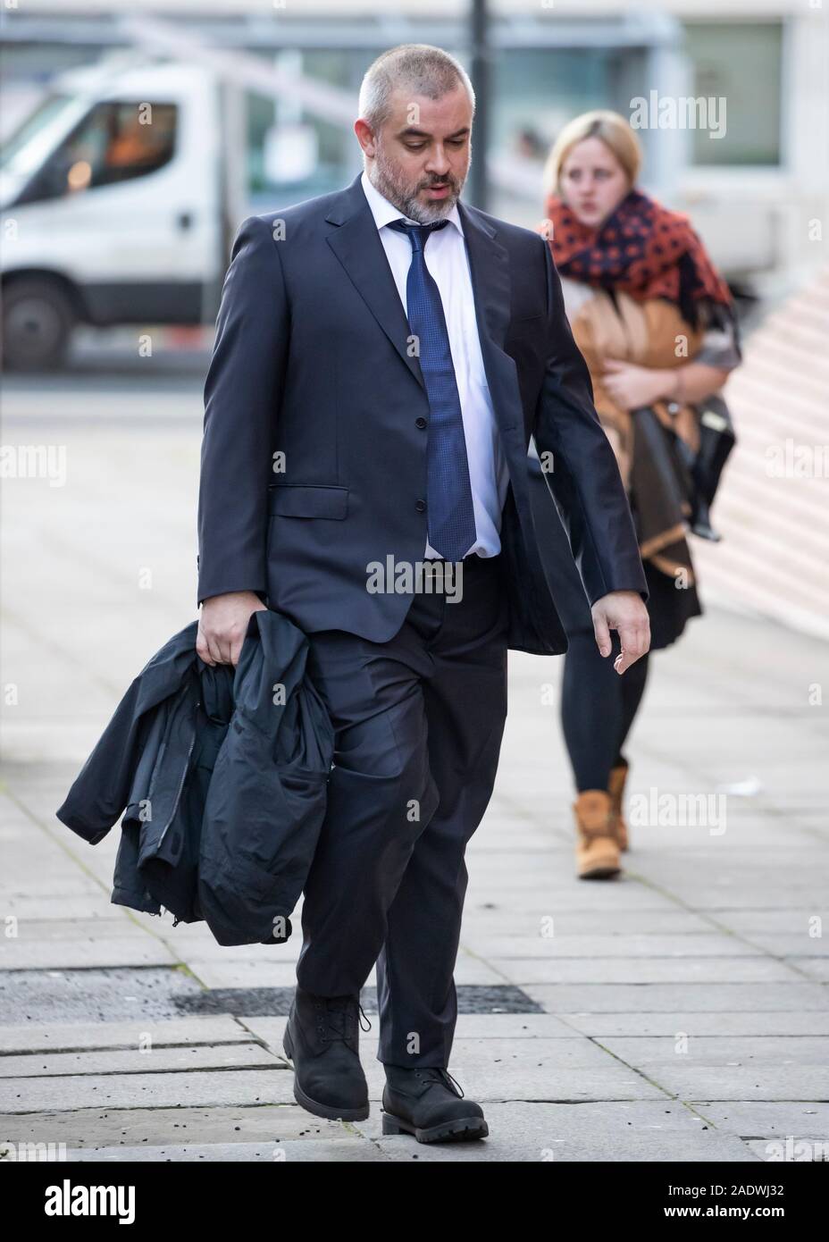 Ed Sheeran's manager Stuart Camp arriving at Leeds Crown Court to appear for the secondary ticketing trial. 02/12/19 Stock Photo