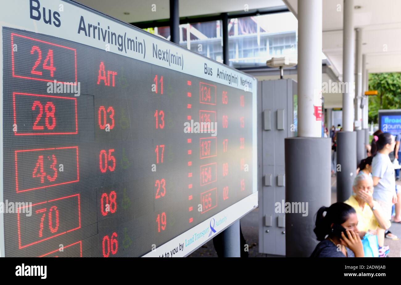 Bus timetable display bus stop hi-res stock photography and images - Alamy