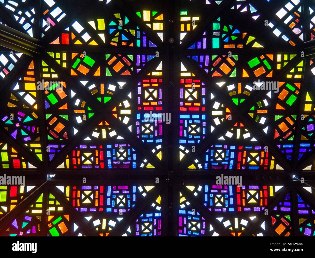 The World S Largest Stained Glass Ceiling By Leonard French In The