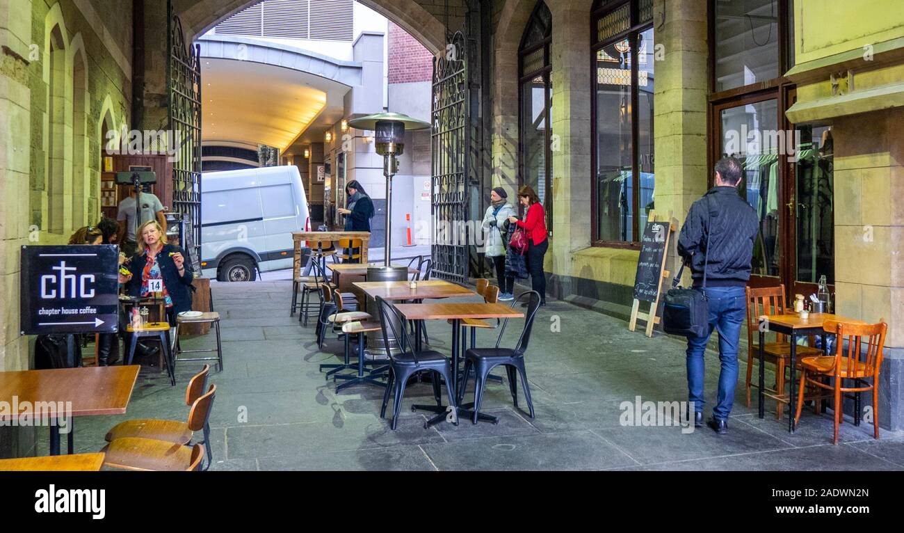 Chapter House Coffee shop restaurant Melbourne Victoria Australia Stock