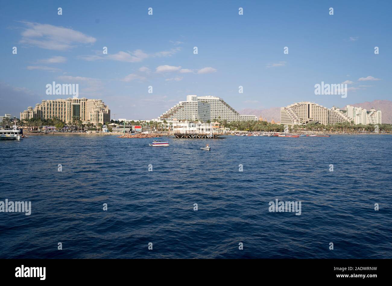 The Red Sea and Eilat bay Stock Photo
