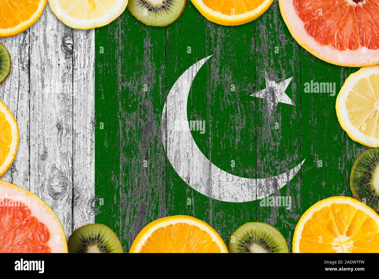 Pakistan food concept. Fresh fruits from traditional gardens. Cooking
