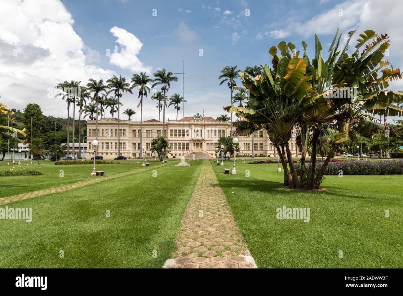 gardens of the federal university of Vicosa in Brazil Stock Photo