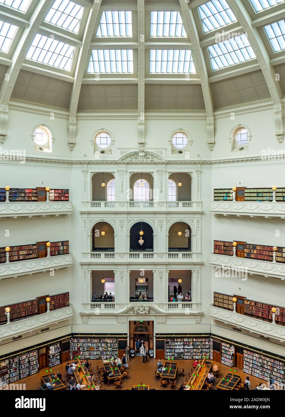 La Trobe Reading Room of the State Library Victoria Melbourne Australia Stock Photo Alamy