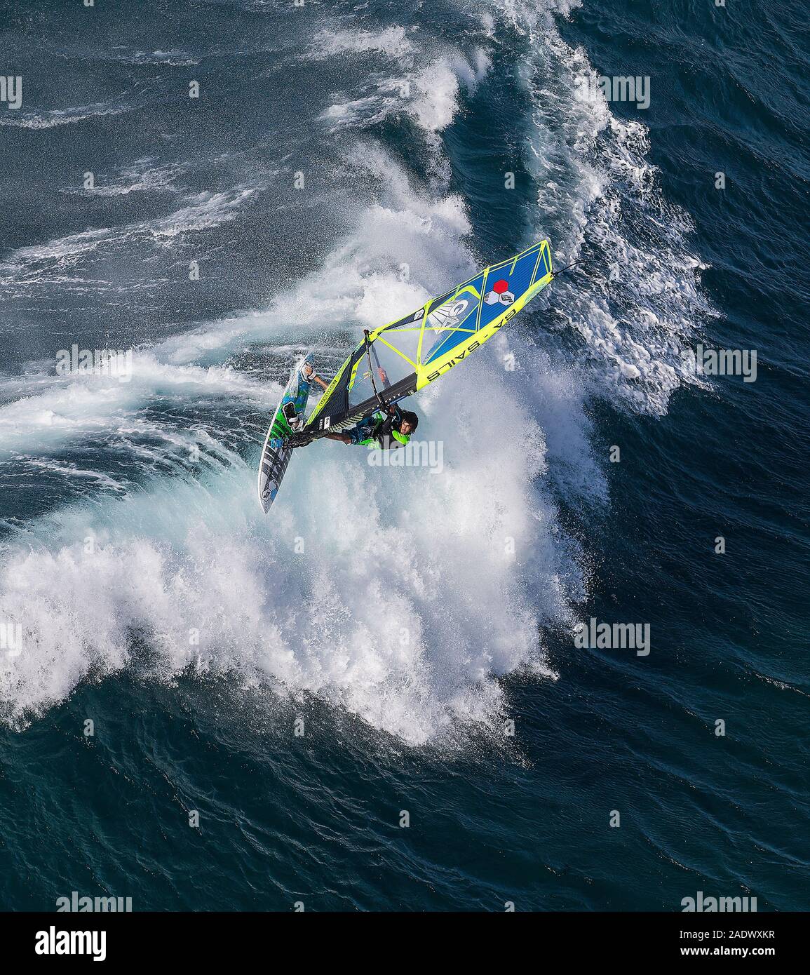 Windsurfing Maui Hawaii Stock Photo Alamy