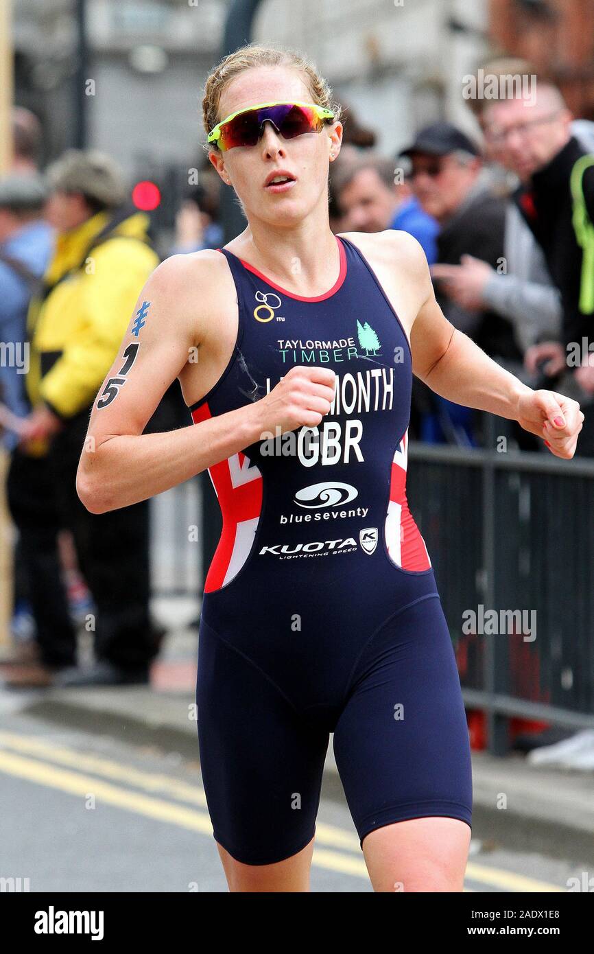 Jessica Learmonth (Great Britain), ITU WTS Women's Leeds Triathlon 2017 Stock Photo
