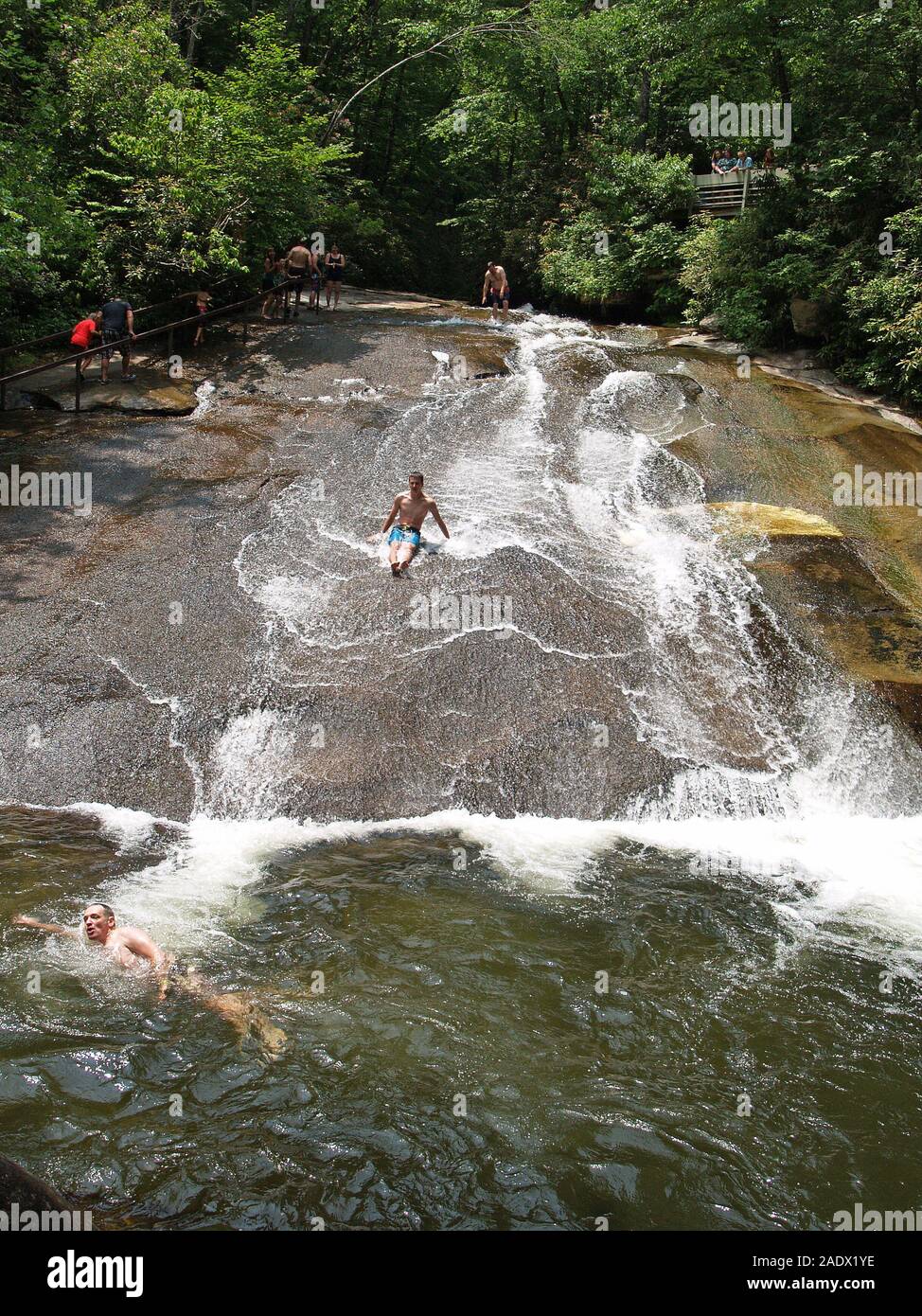 Sliding Rock,Brevard,North Carolina Stock Photo Alamy