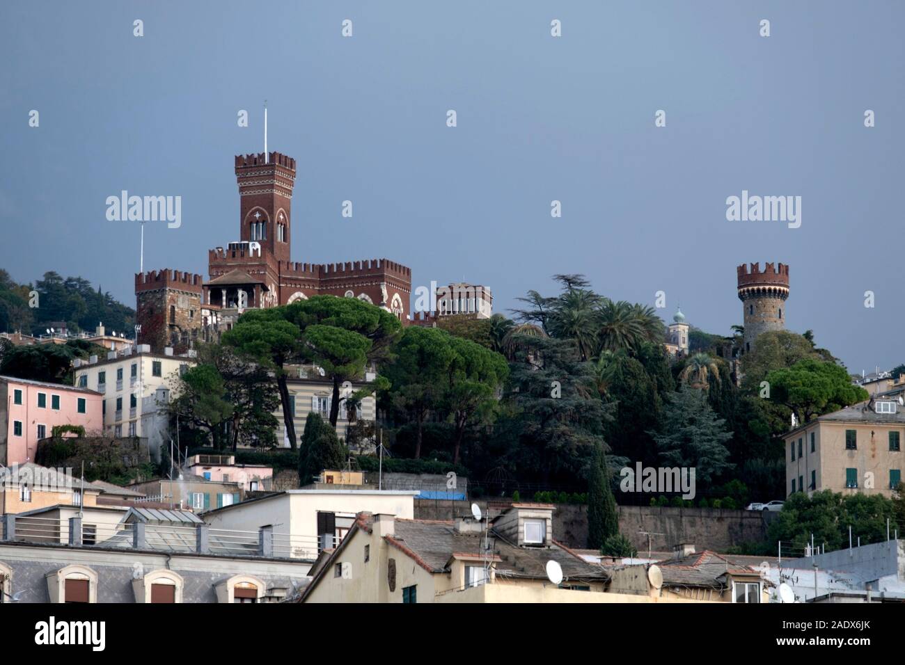 Genoa Castle D'albertis castle hi-res stock photography and images - Alamy