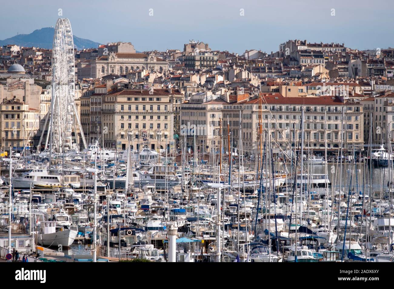 Marseille port aerial view hi-res stock photography and images - Alamy