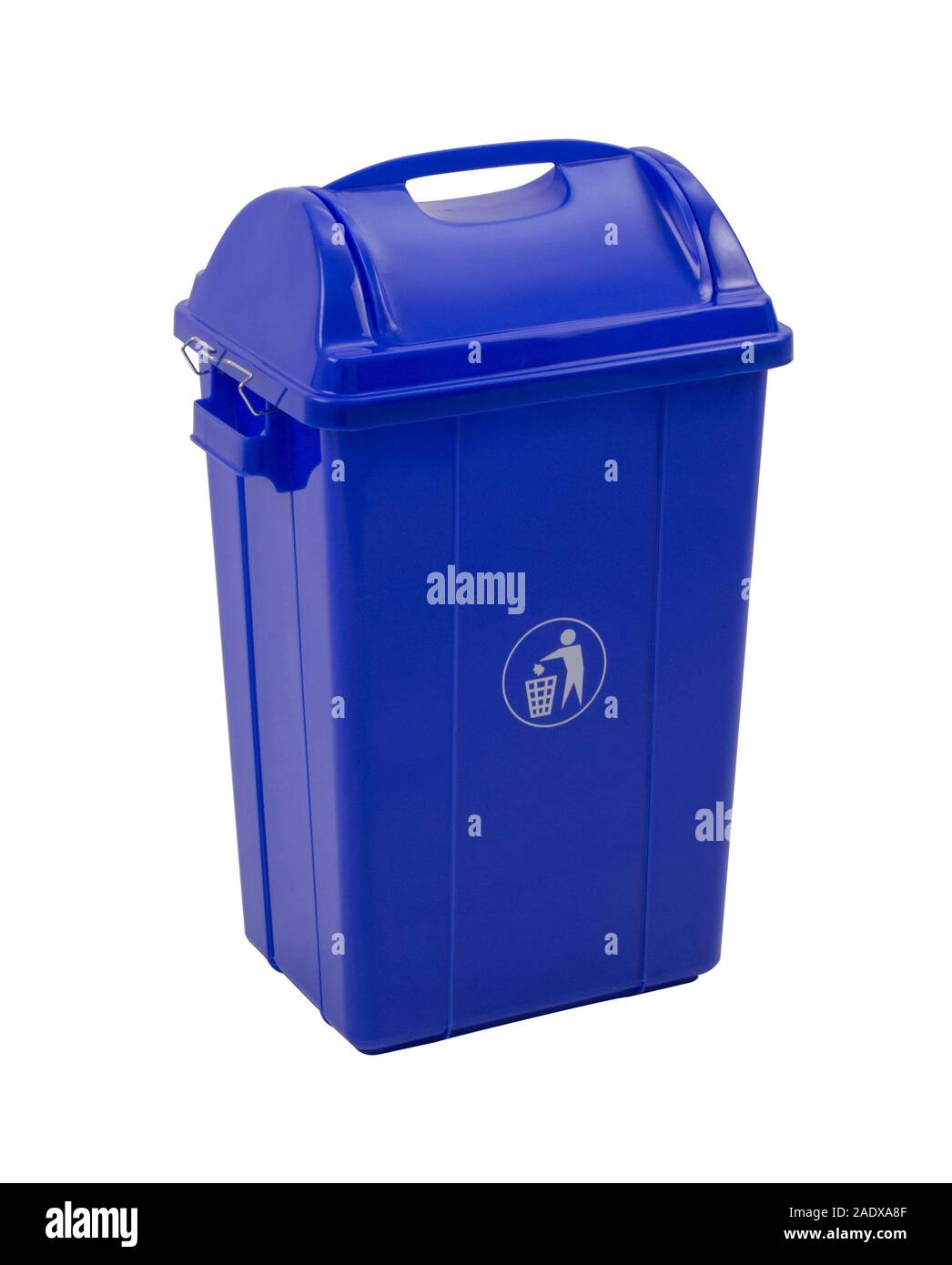 Blue recycling bin Cut Out Stock Images & Pictures Alamy
