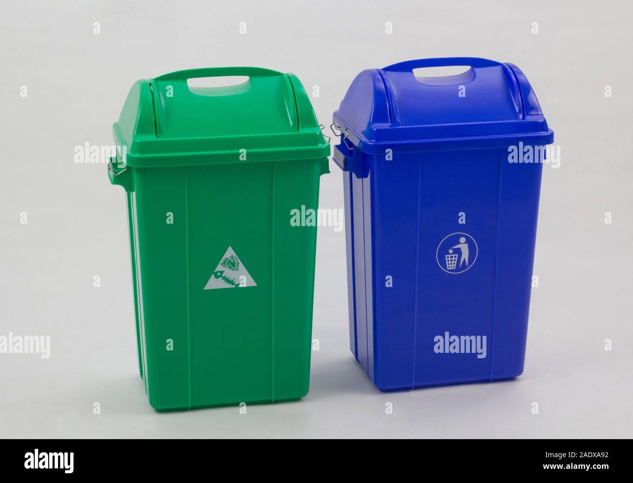 High Quality 60 Liters Heidrun Swing Recycling Rubbish Bins - - Blue Lid 