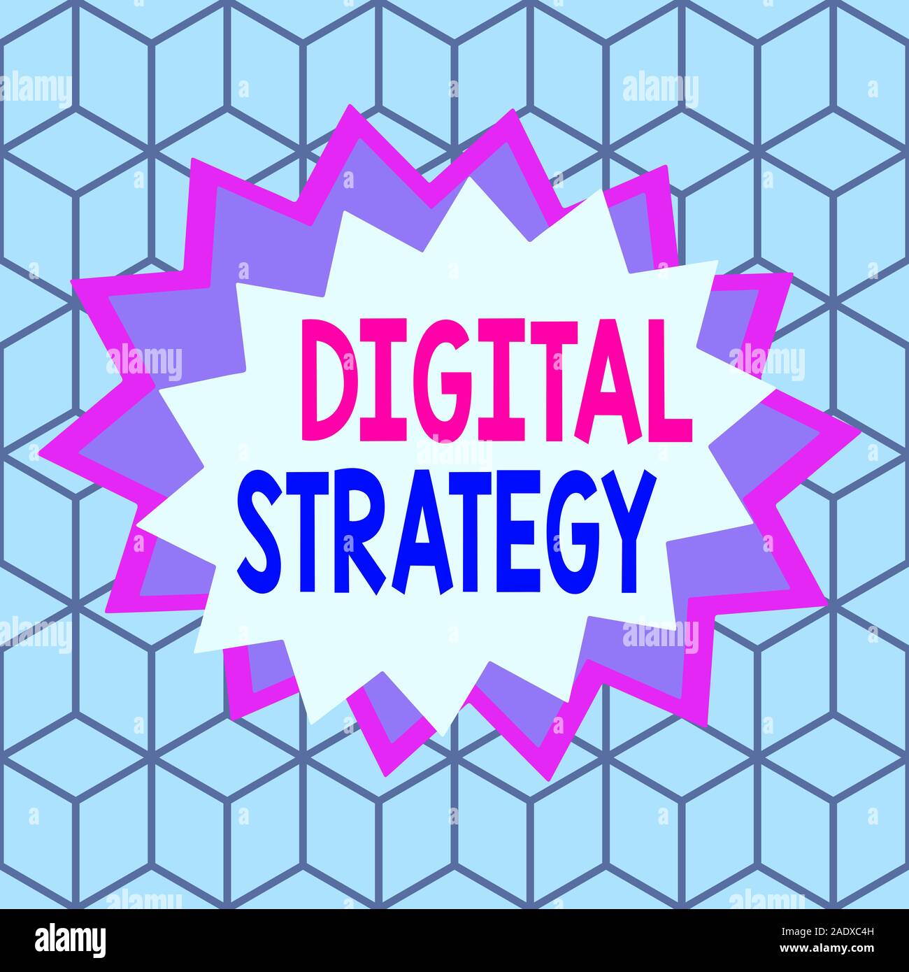 Text sign showing Digital Strategy. Business photo showcasing plan for ...