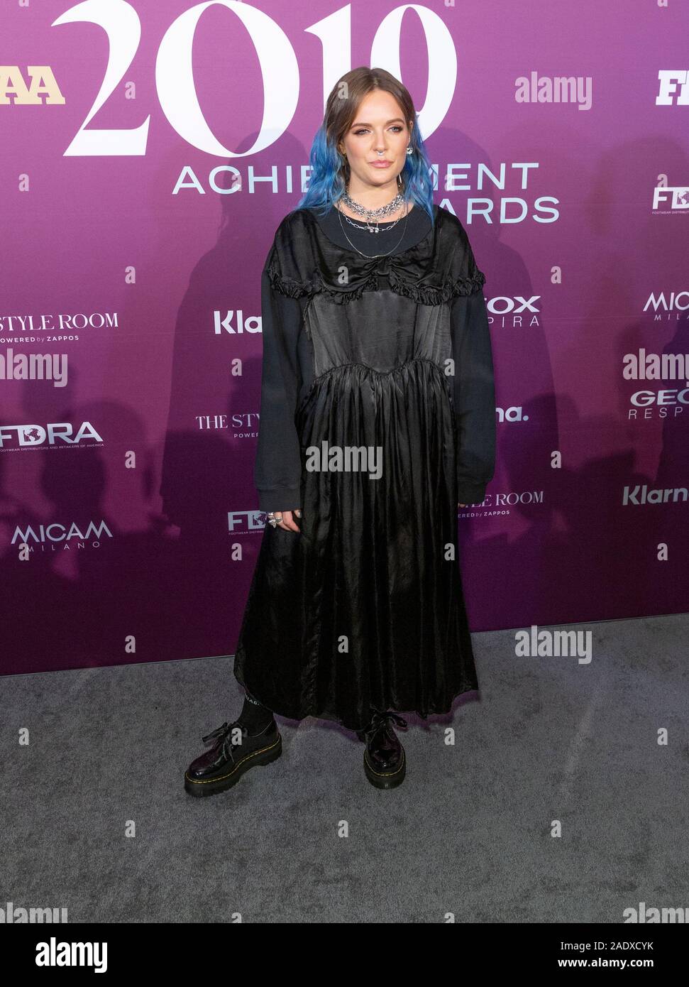 New York, NY - December 3, 2019: Tove Lo attends 33rd Annual Footwear