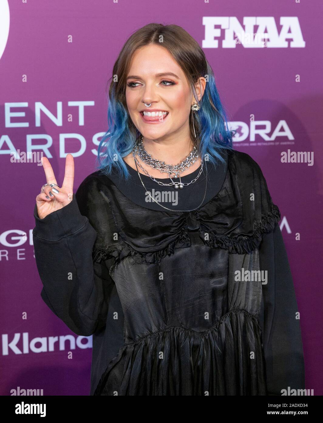 New York, NY - December 3, 2019: Tove Lo attends 33rd Annual Footwear