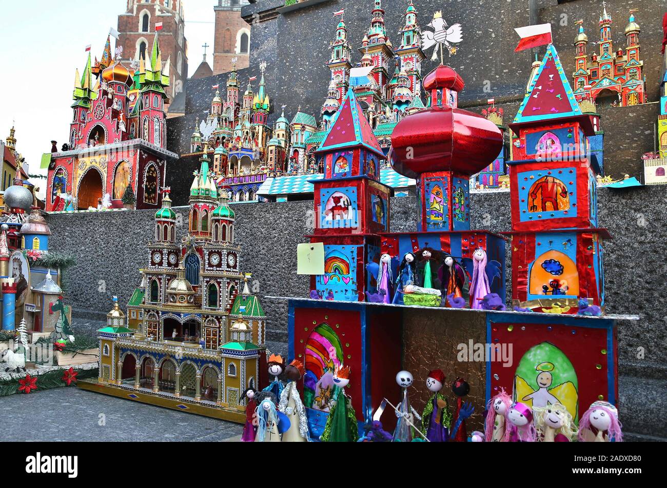 Krakow Poland 5th Dec 2019 The 77th Nativity Scene Contest In