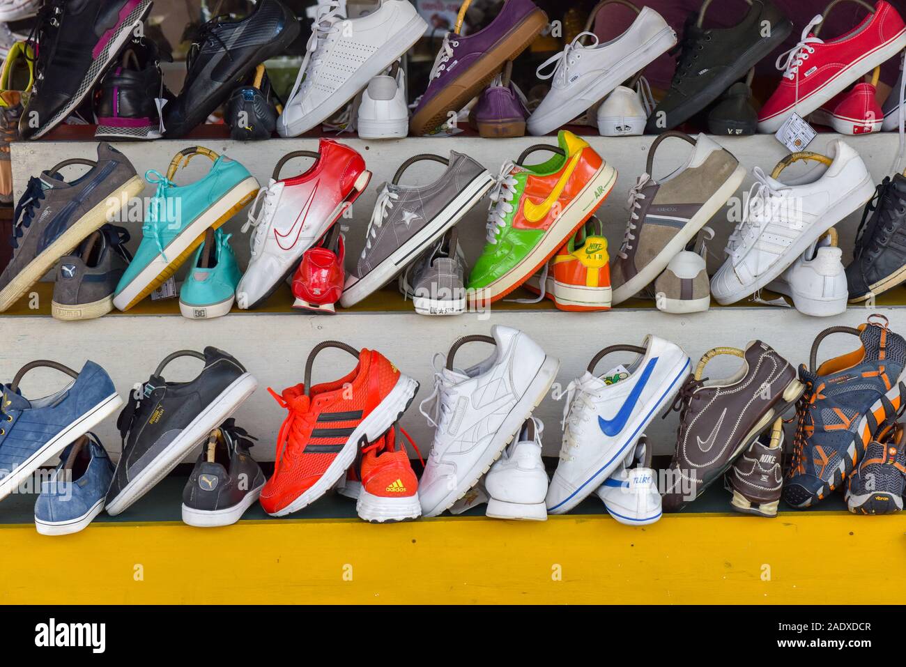 Shoe store, Chiang Mai, thailand Stock Photo - Alamy