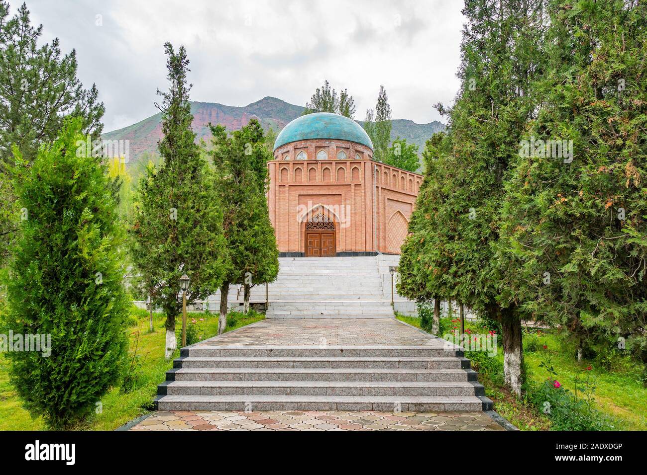 Panjrud Abu Abdullah Rudaki Mausoleum Picturesque View of the Tomb on a ...