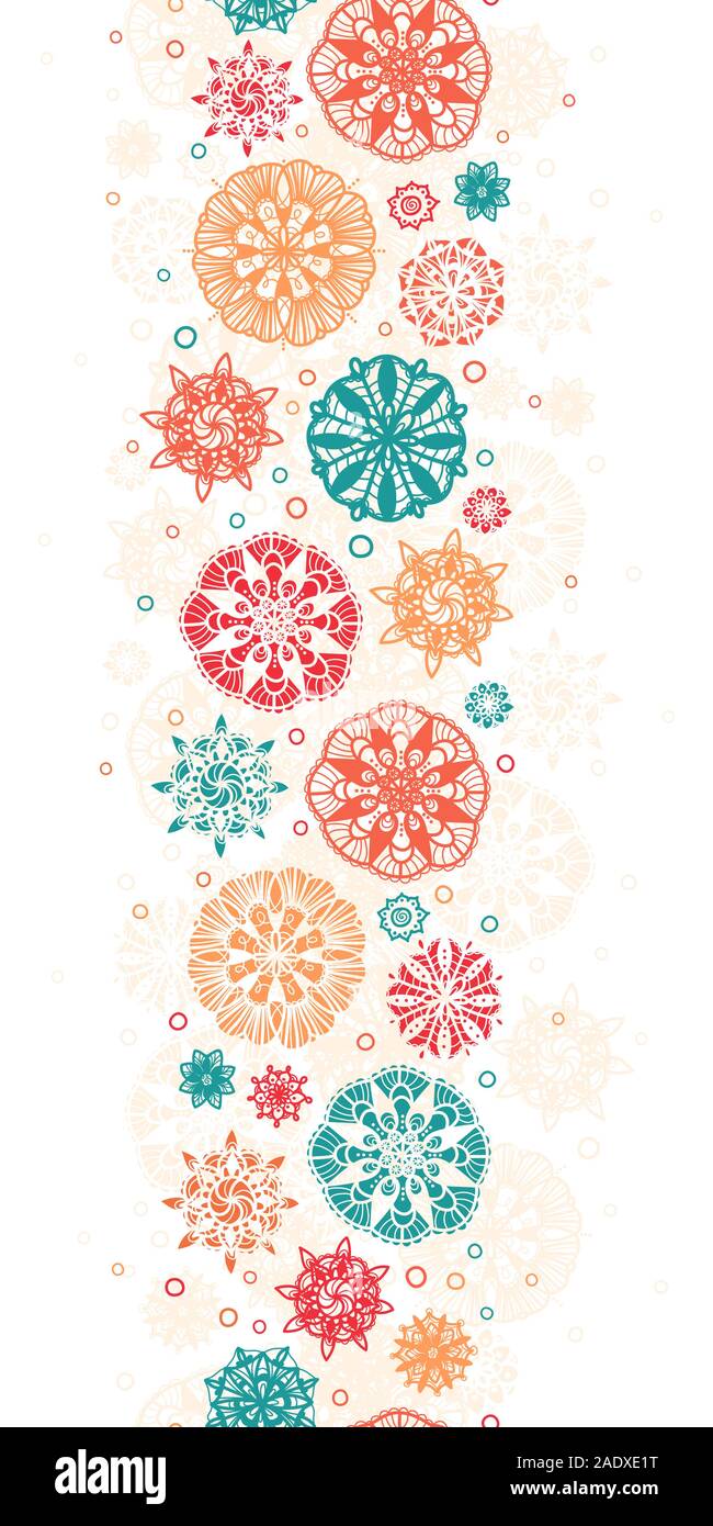 Abstract Doodle Circles Seamless Pattern Background. Creative Hand ...
