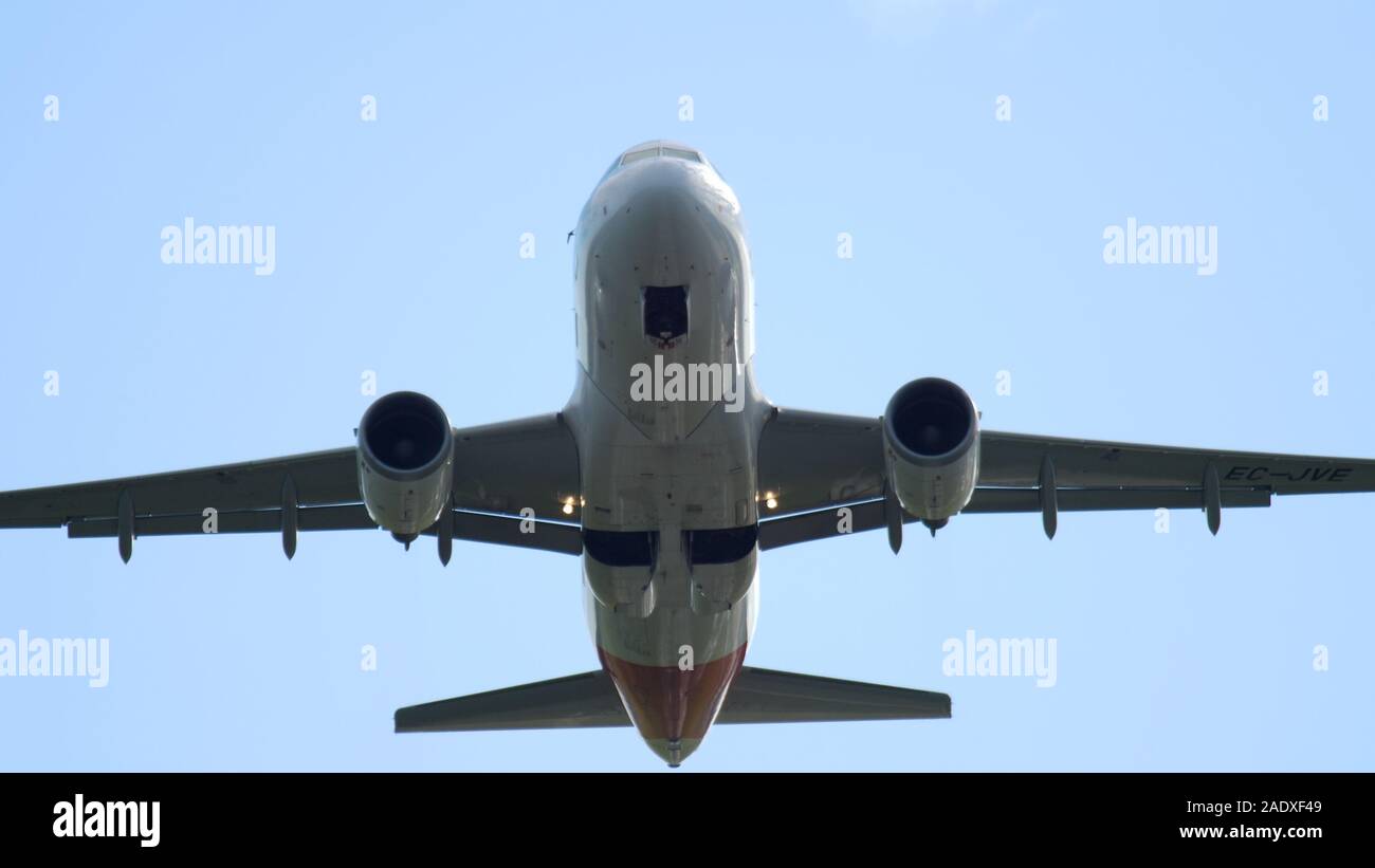 Airplane Iberia Airbus A319 Stock Photo