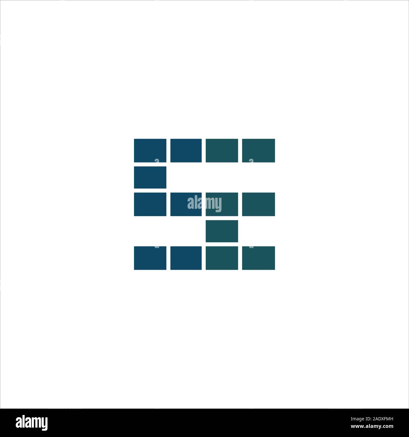 initial letter es or se logo vector logo design Stock Vector