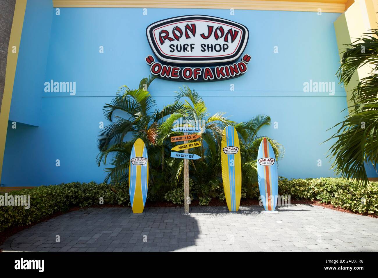 photo opportunity site outside ron jon surf shop daytona beach florida usa Stock Photo