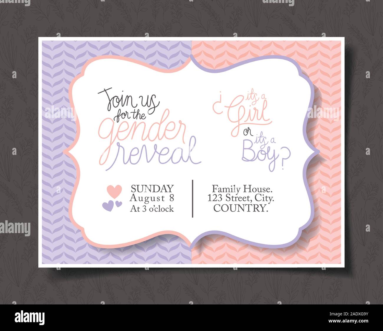 Baby shower invitation vector design Stock Vector Image & Art Alamy
