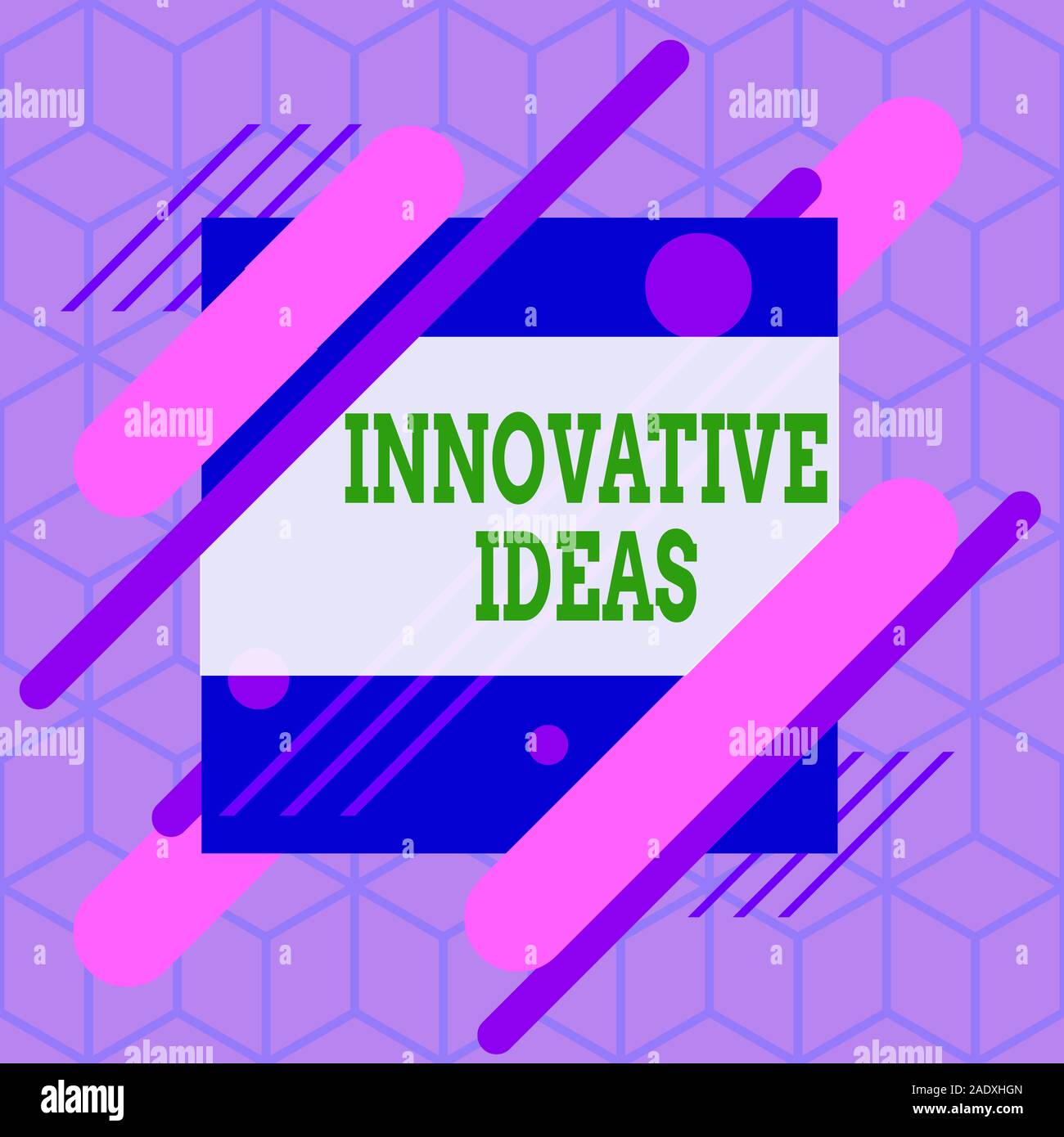 Writing note showing Innovative Ideas. Business concept for application ...