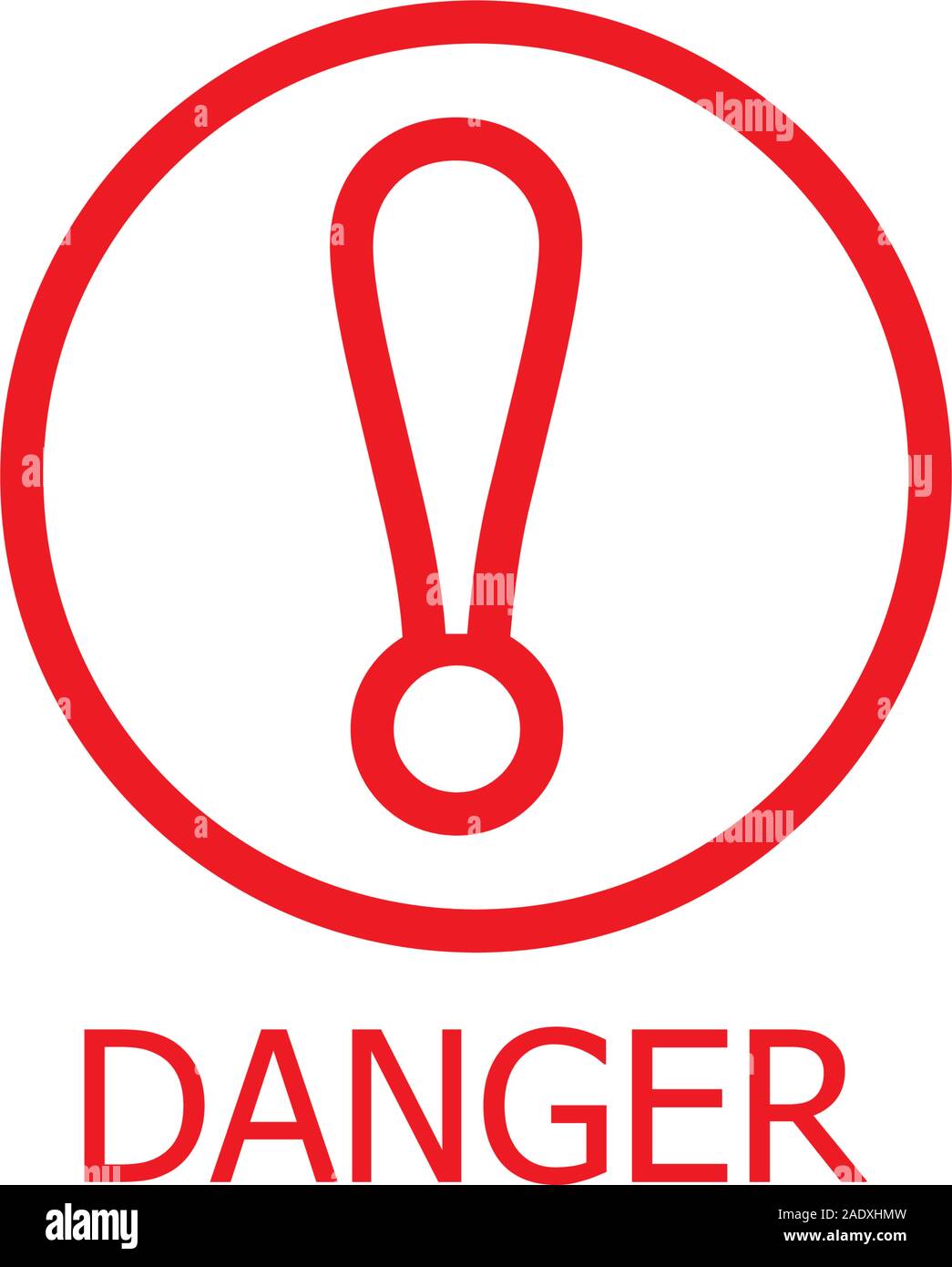 warning danger vector icon illustration design template Stock Vector