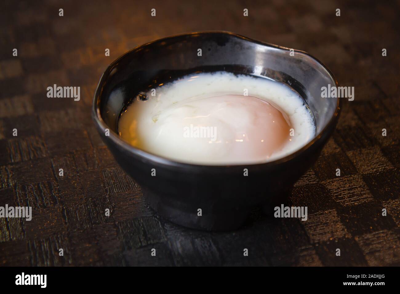 Onsen Tamago Japanese slow cooked egg Stock Photo Alamy
