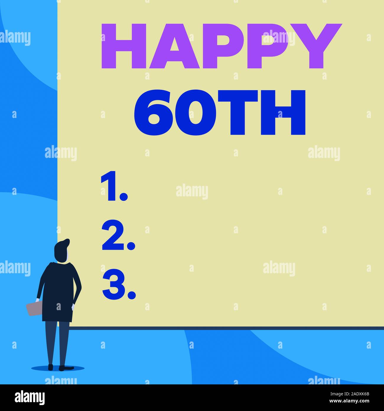 Writing note showing Happy 60Th. Business concept for a joyful occasion ...