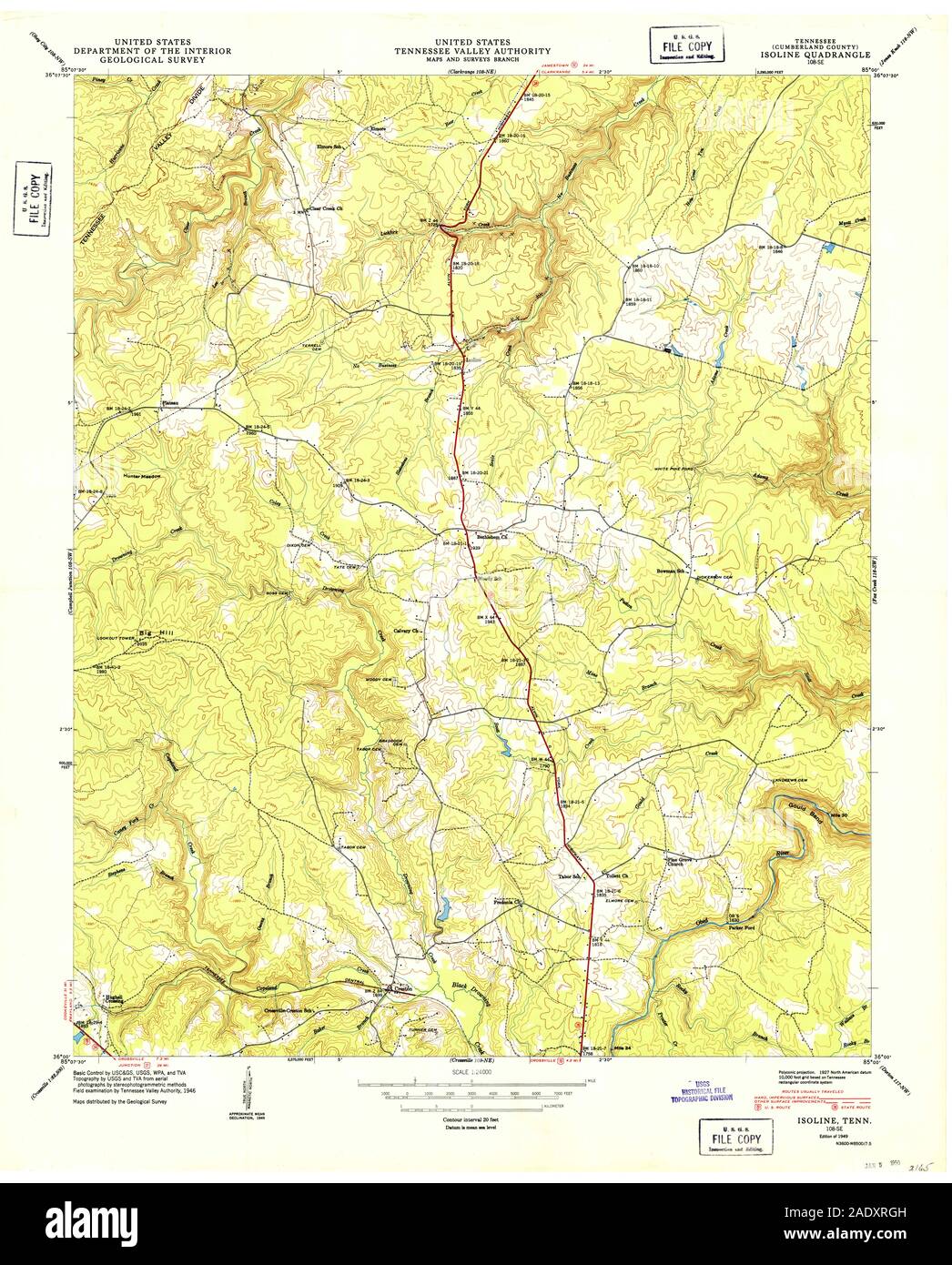 Tva Maps And Surveys Page 2 - Isoline High Resolution Stock Photography And Images - Alamy