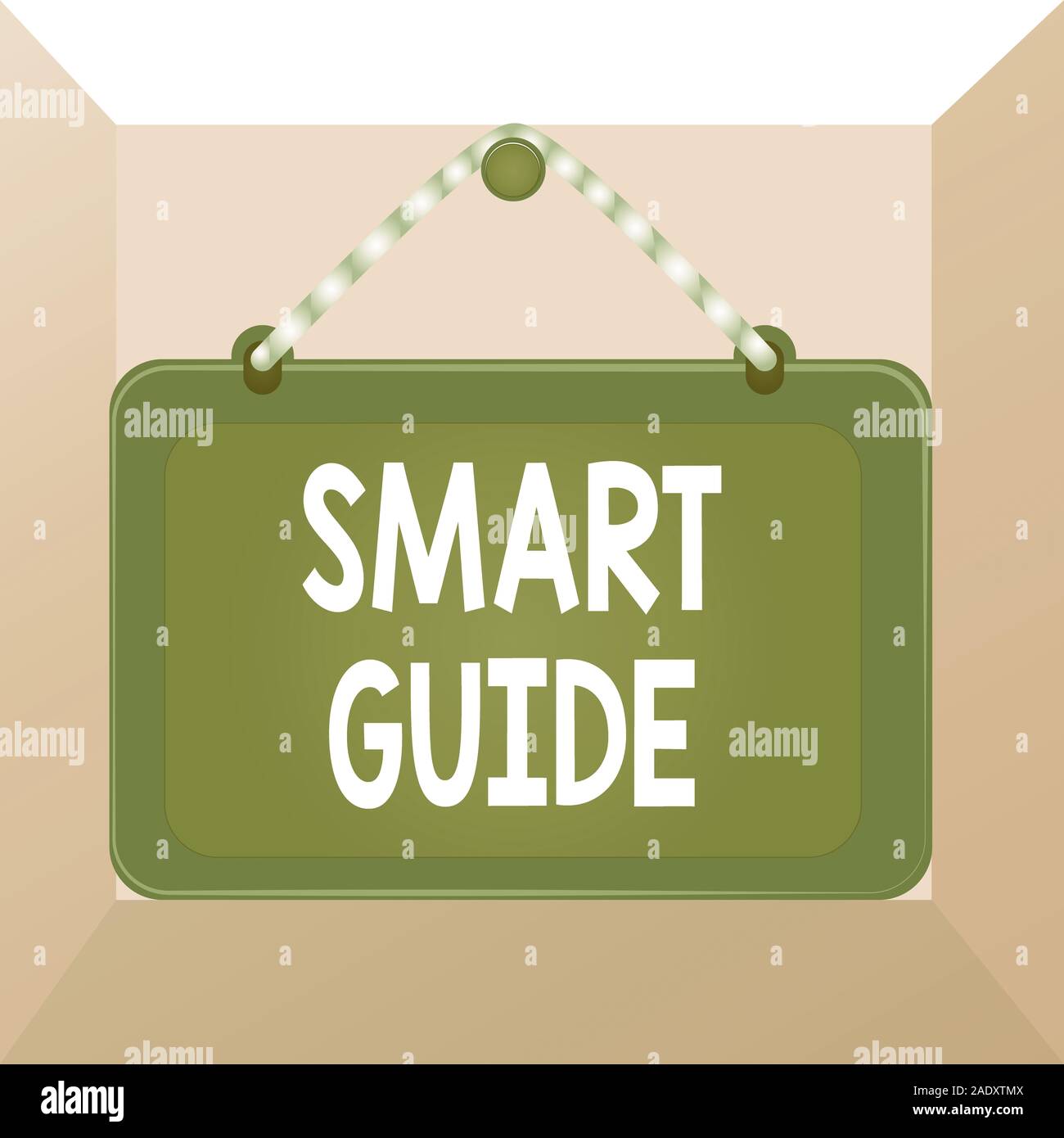 Conceptual hand writing showing Smart Guide. Concept meaning used to ...