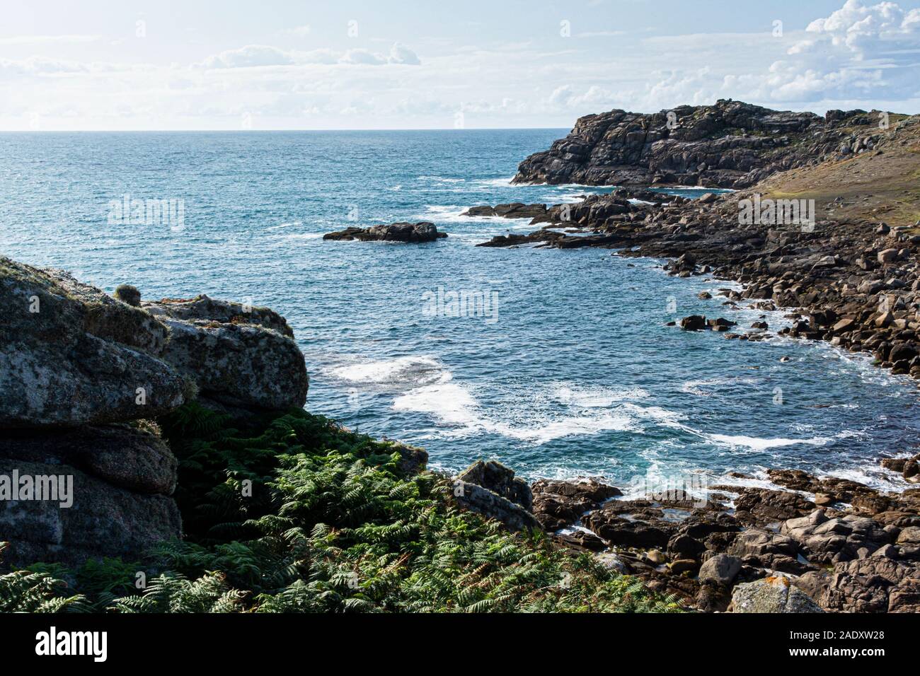 Hell Bay, Shipman Head and Badplace Hill on Bryher, Isles of Scilly