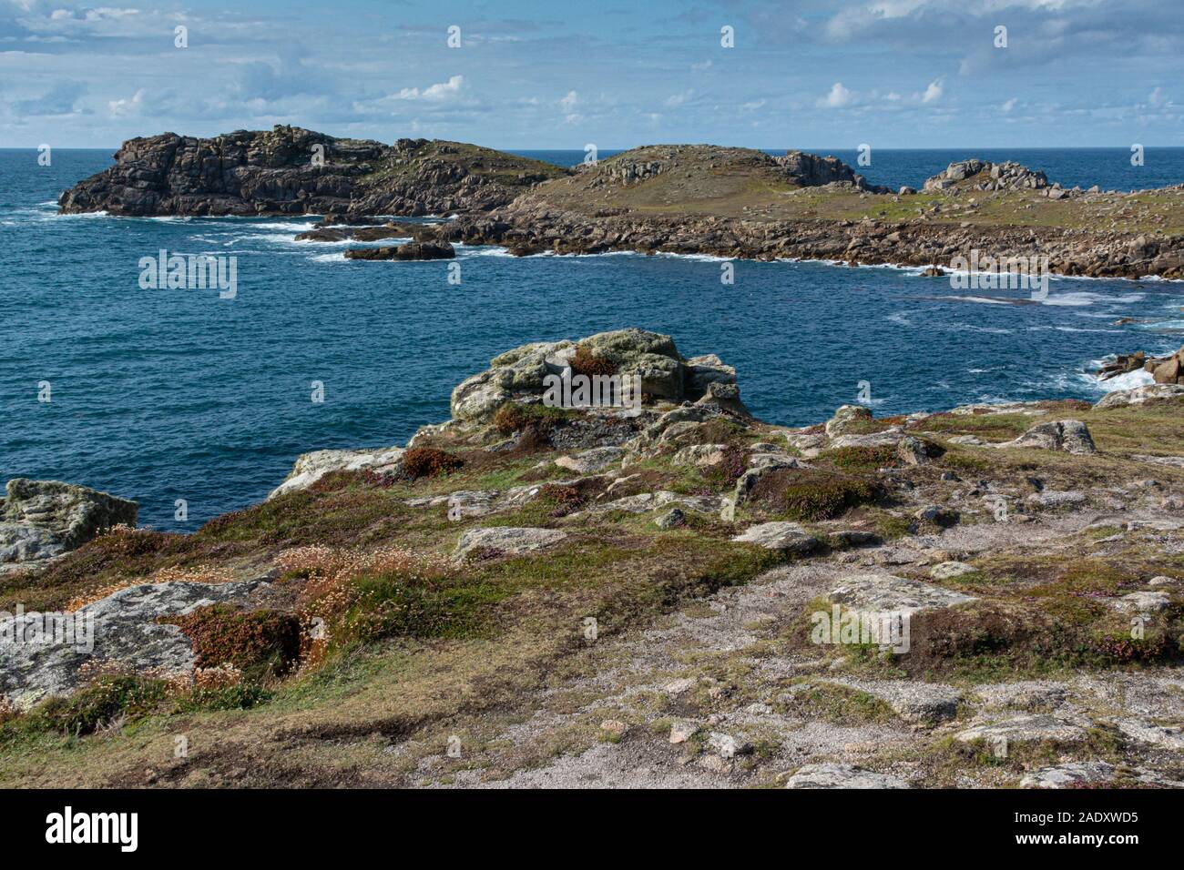 Hell Bay, Shipman Head and Badplace Hill on Bryher, Isles of Scilly