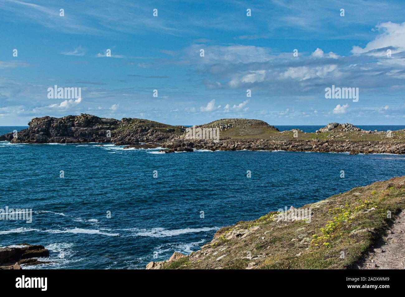Hell Bay, Shipman Head and Badplace Hill on Bryher, Isles of Scilly