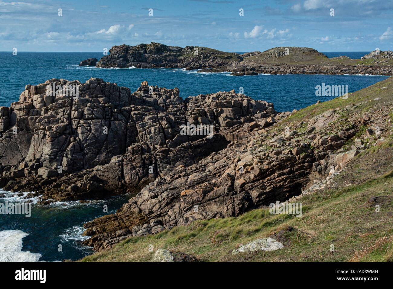 Hell Bay, Shipman Head and Badplace Hill on Bryher, Isles of Scilly