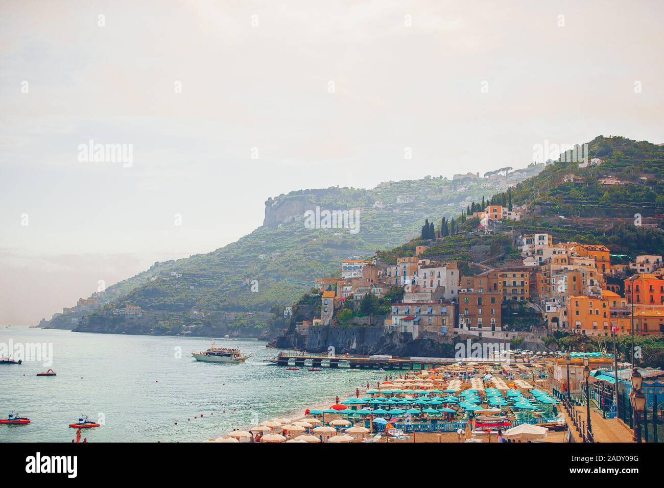 Famous and beautiful Amalfi town on Amalfi Coast, Italy Stock Photo - Alamy